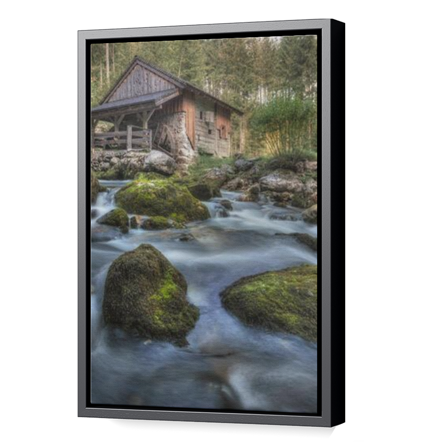 Thumbnail for Canvas - Black Floating Frame
