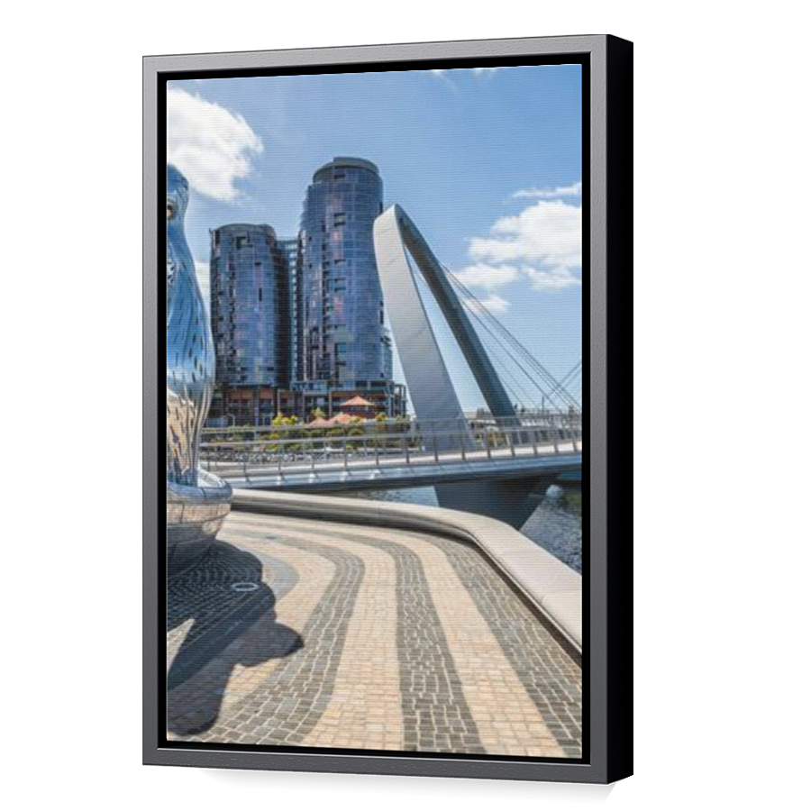 Thumbnail for Canvas - Black Floating Frame