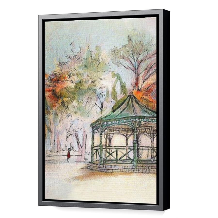 Thumbnail for Canvas - Black Floating Frame
