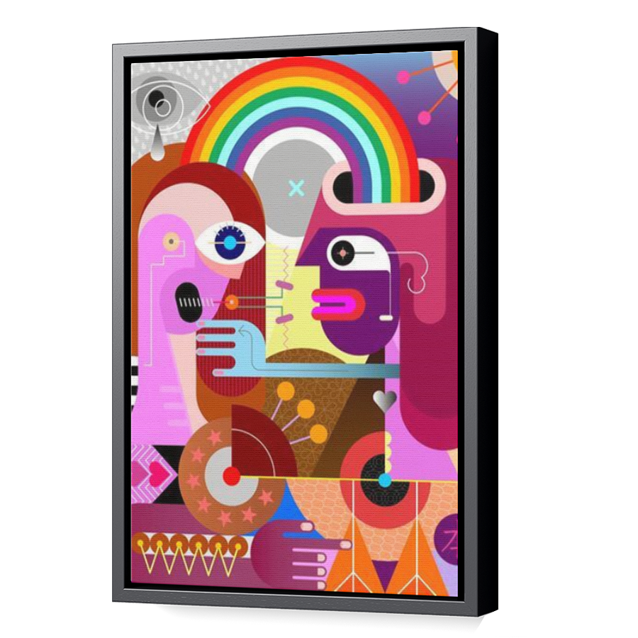 Thumbnail for Canvas - Black Floating Frame
