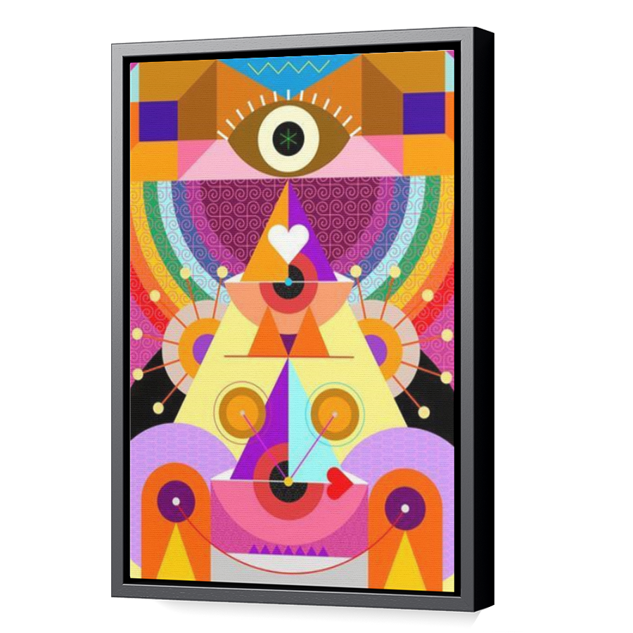 Thumbnail for Canvas - Black Floating Frame