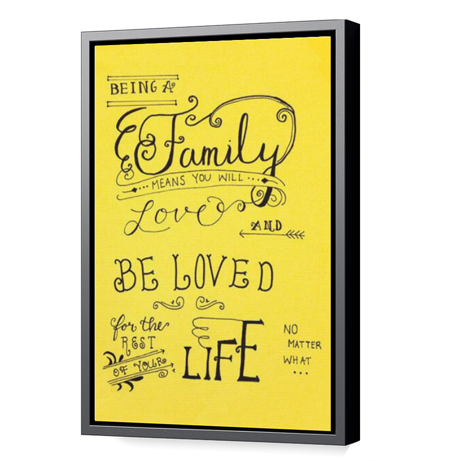 Thumbnail for Canvas - Black Floating Frame