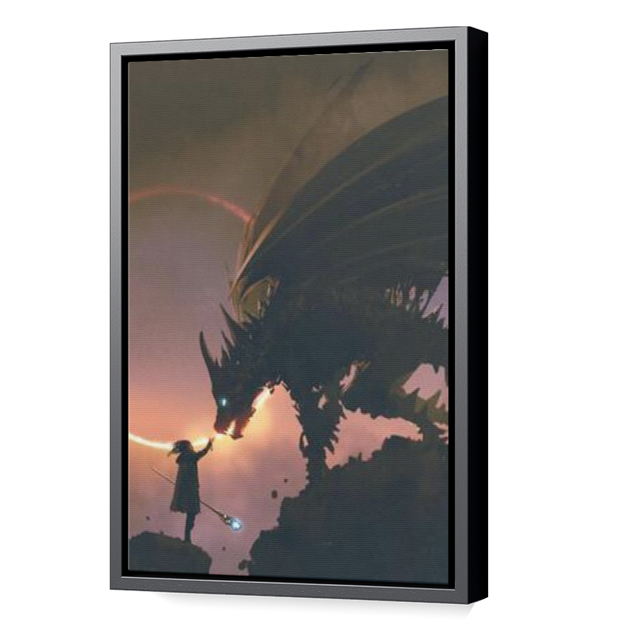 Thumbnail for Canvas - Black Floating Frame