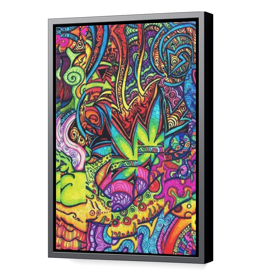 Thumbnail for Canvas - Black Floating Frame