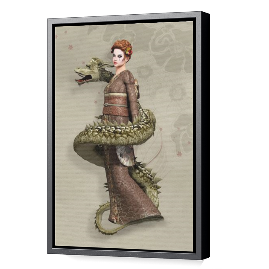 Thumbnail for Canvas - Black Floating Frame