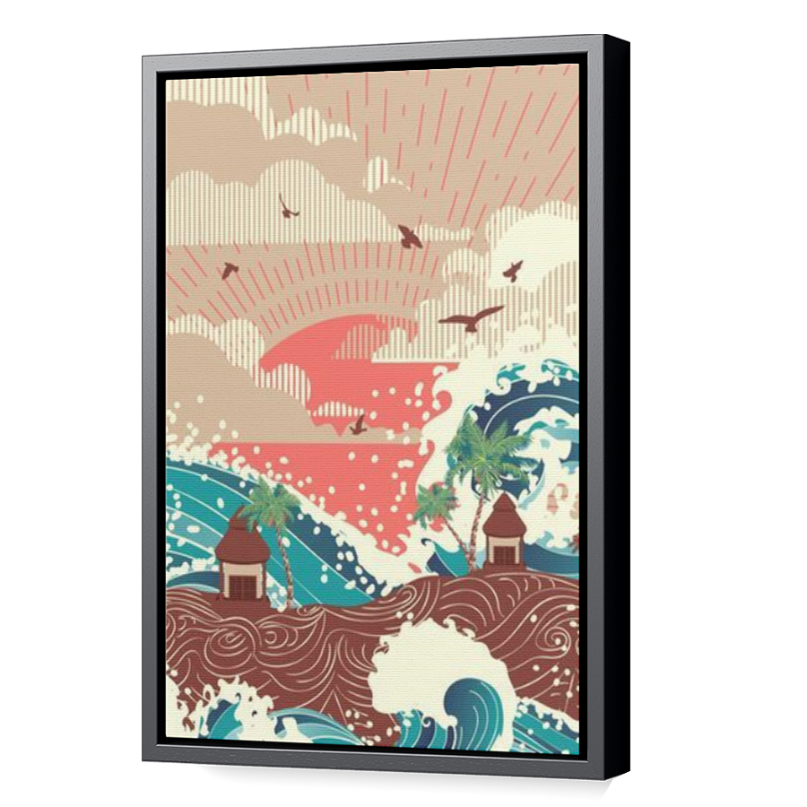 Thumbnail for Canvas - Black Floating Frame