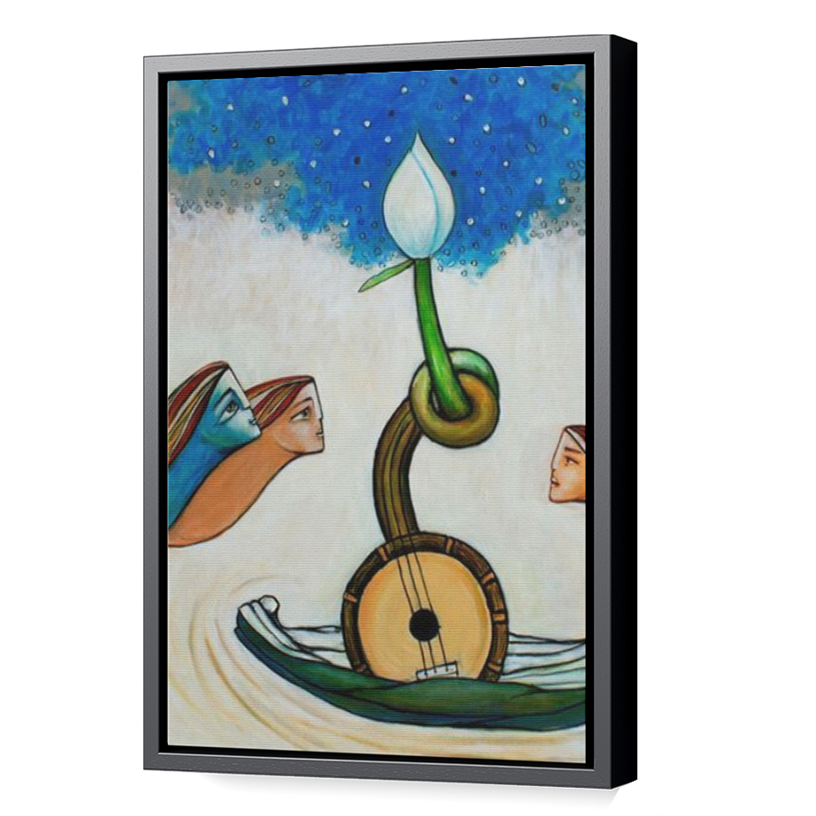 Thumbnail for Canvas - Black Floating Frame