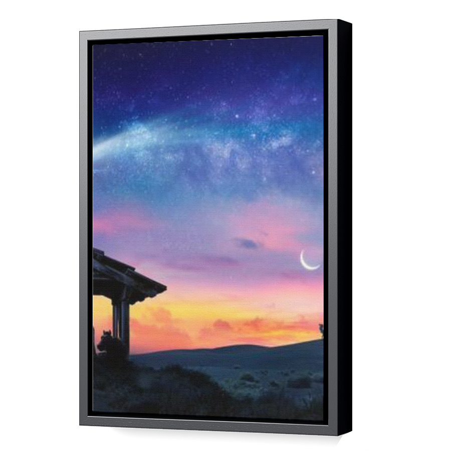 Thumbnail for Canvas - Black Floating Frame
