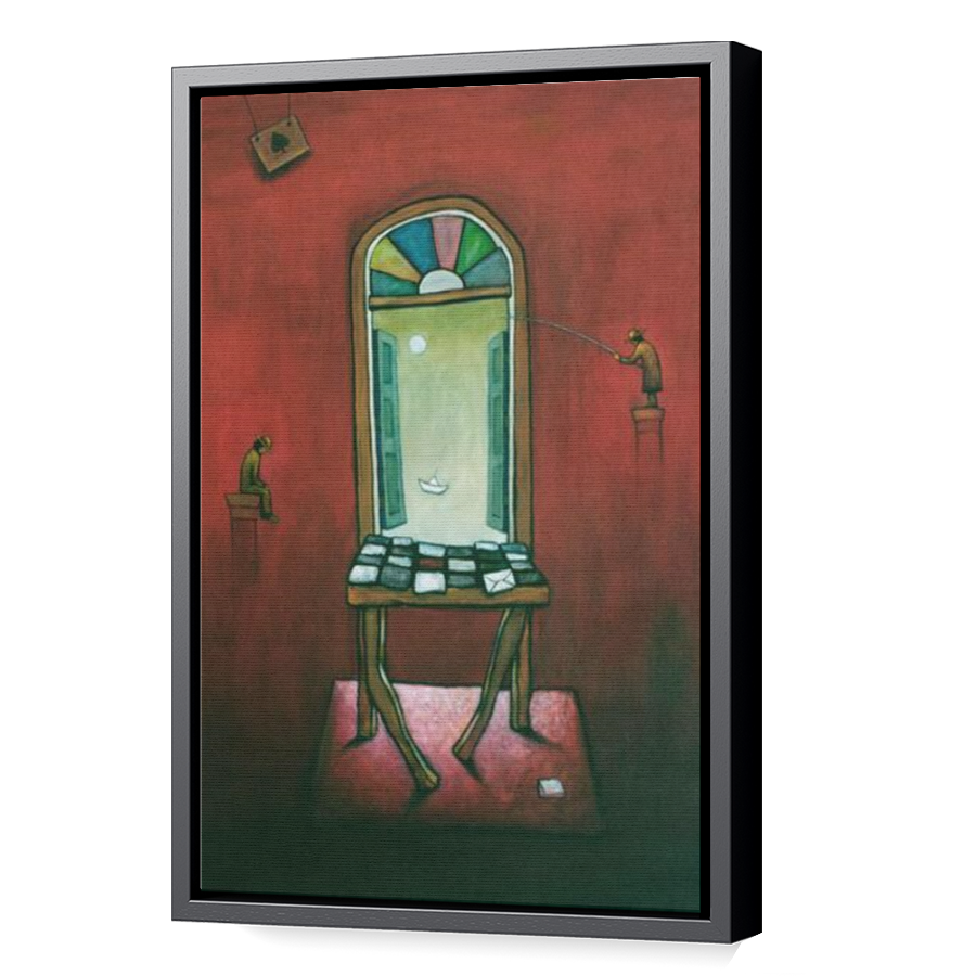 Thumbnail for Canvas - Black Floating Frame