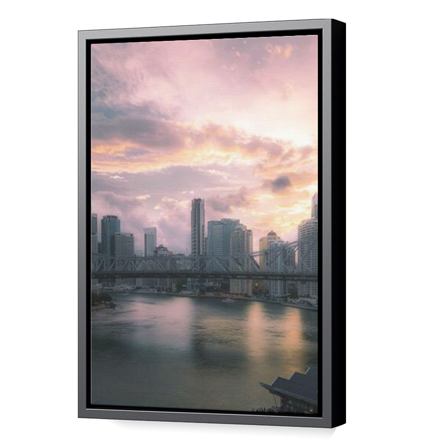 Thumbnail for Canvas - Black Floating Frame