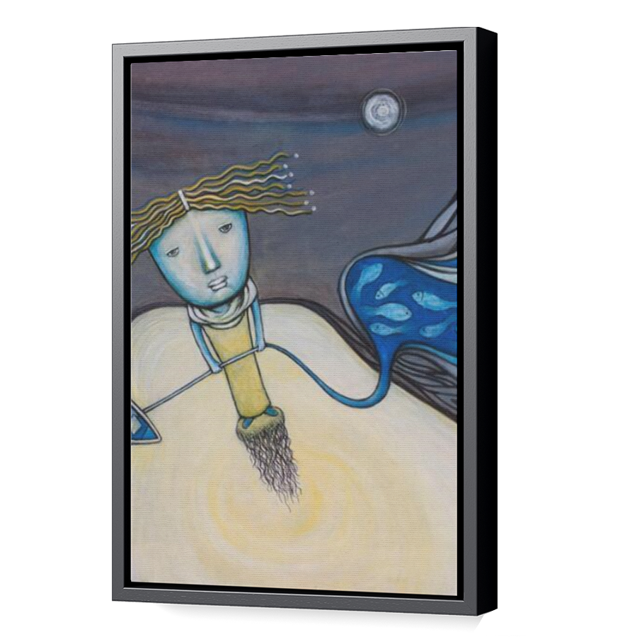 Thumbnail for Canvas - Black Floating Frame