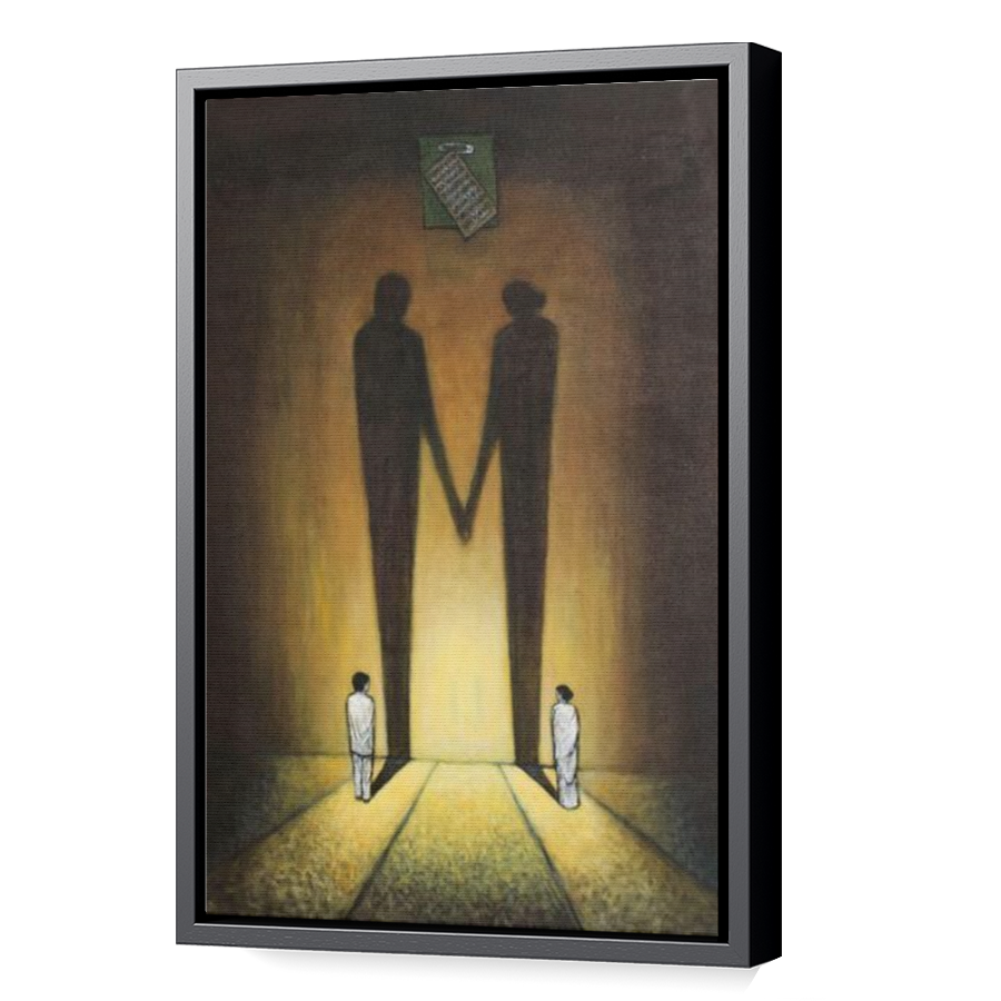 Thumbnail for Canvas - Black Floating Frame