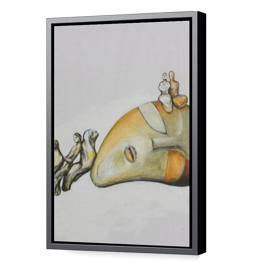 Thumbnail for Canvas - Black Floating Frame