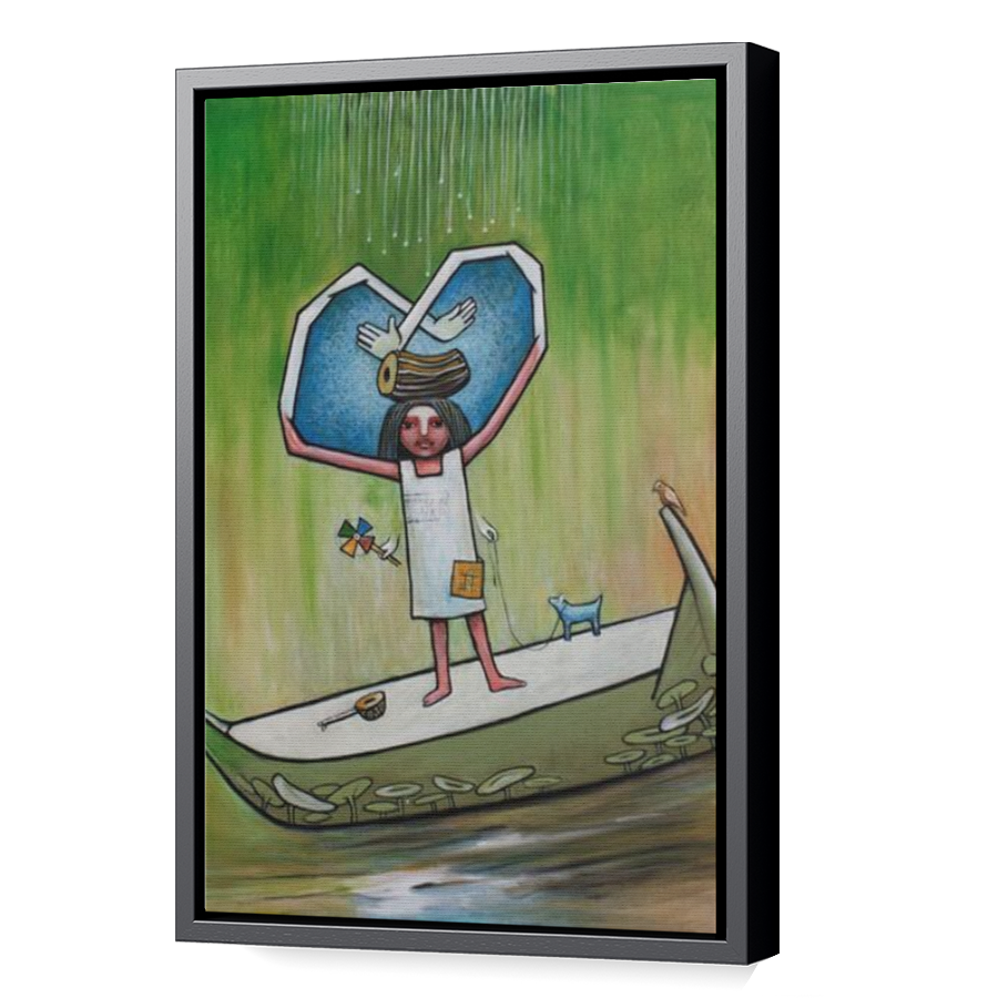 Thumbnail for Canvas - Black Floating Frame