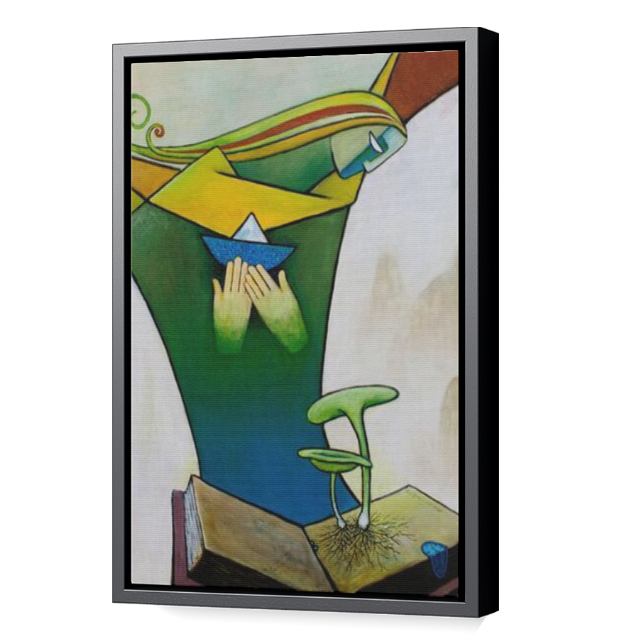 Thumbnail for Canvas - Black Floating Frame
