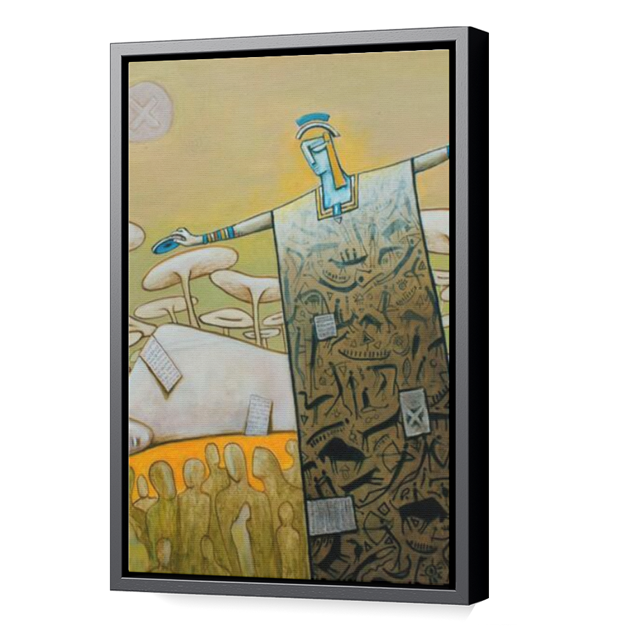Thumbnail for Canvas - Black Floating Frame
