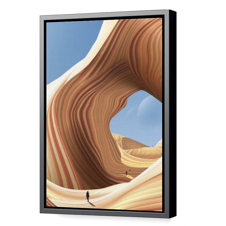 Thumbnail for Canvas - Black Floating Frame