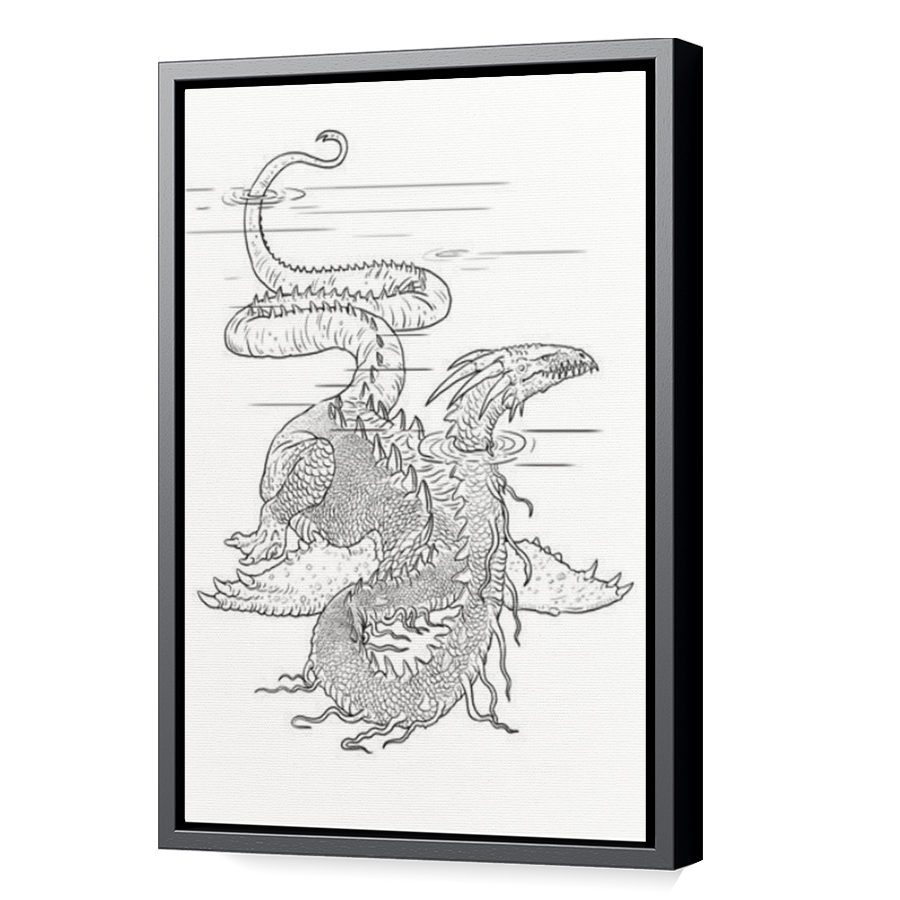 Thumbnail for Canvas - Black Floating Frame