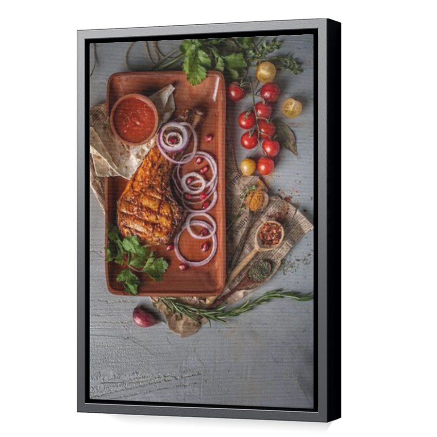 Thumbnail for Canvas - Black Floating Frame