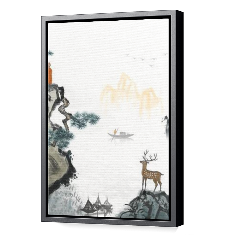 Thumbnail for Canvas - Black Floating Frame