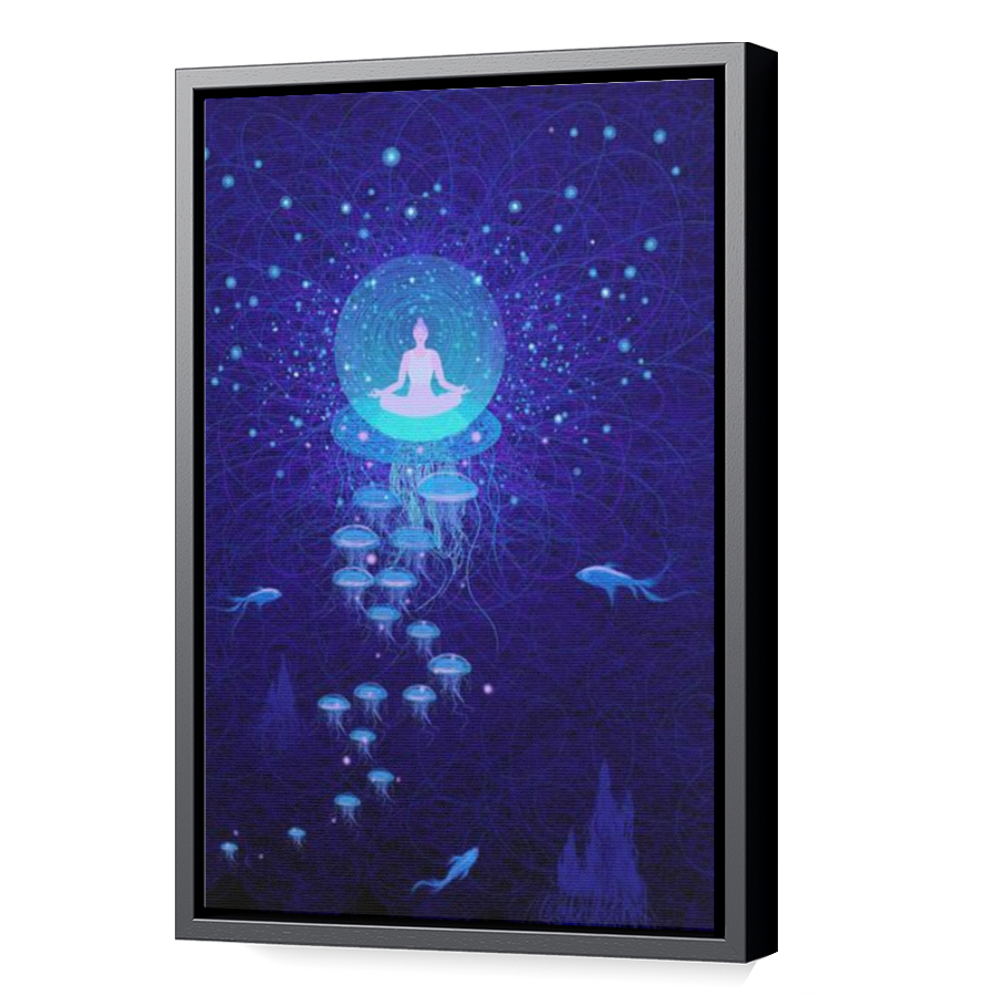 Thumbnail for Canvas - Black Floating Frame