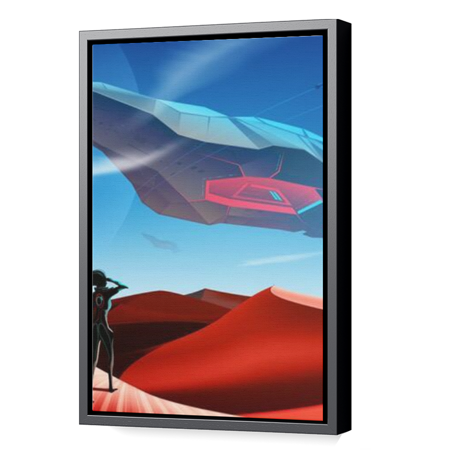 Thumbnail for Canvas - Black Floating Frame