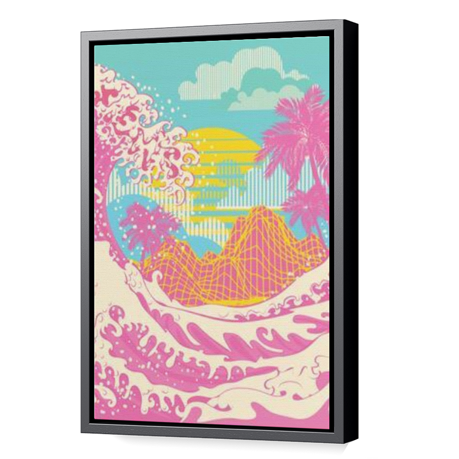 Thumbnail for Canvas - Black Floating Frame
