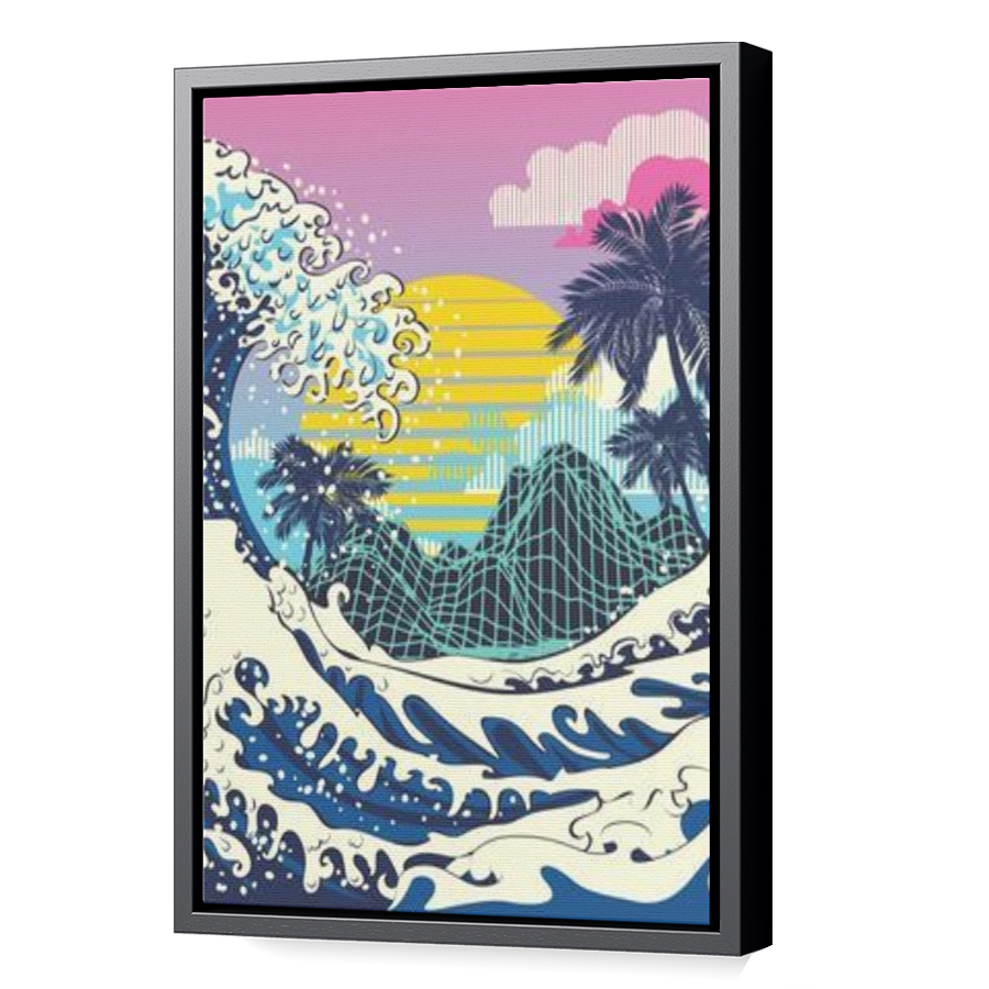 Thumbnail for Canvas - Black Floating Frame