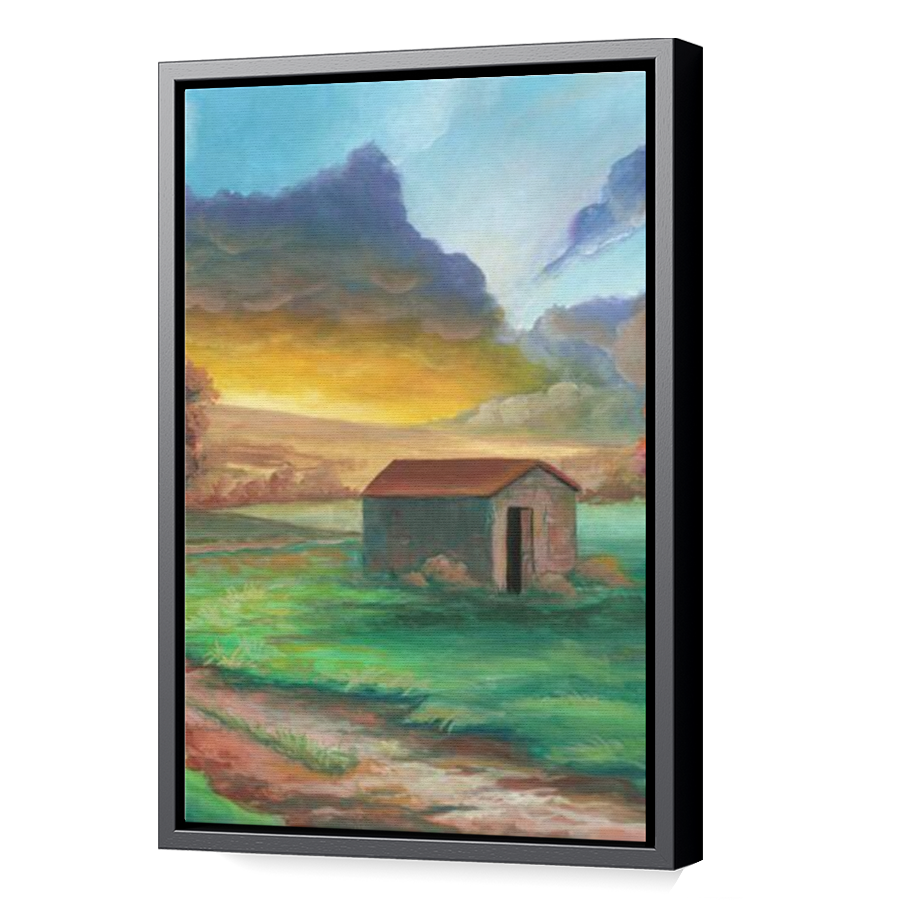 Thumbnail for Canvas - Black Floating Frame