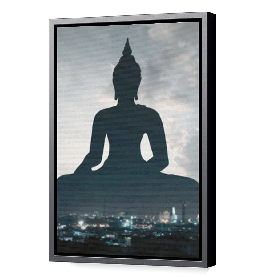 Thumbnail for Canvas - Black Floating Frame