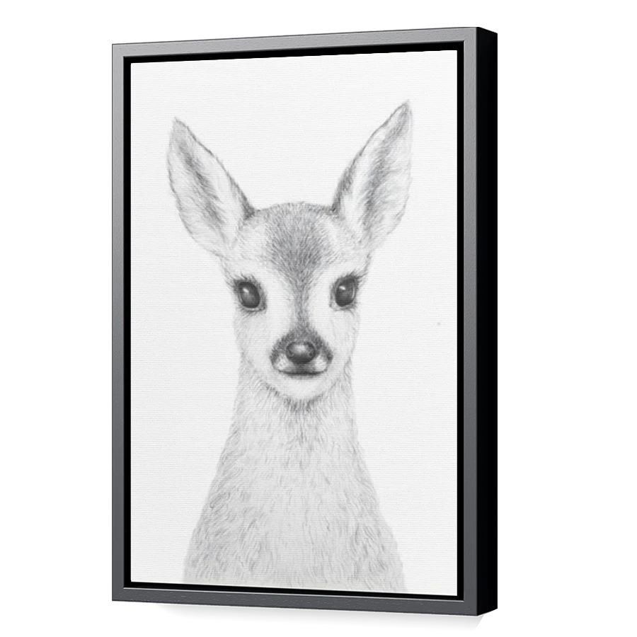 Thumbnail for Canvas - Black Floating Frame