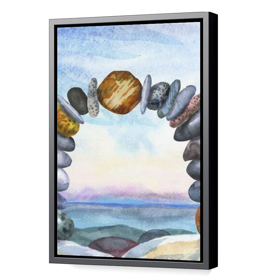 Thumbnail for Canvas - Black Floating Frame