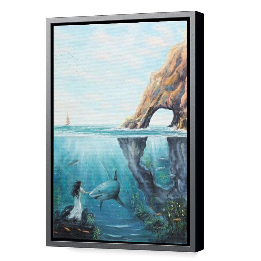 Thumbnail for Canvas - Black Floating Frame