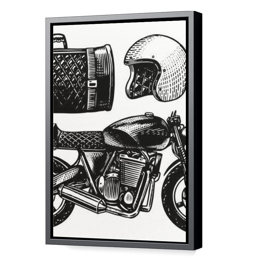 Thumbnail for Canvas - Black Floating Frame