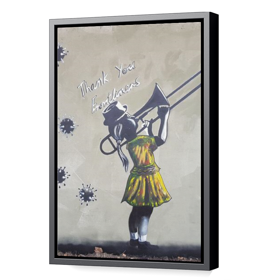 Thumbnail for Canvas - Black Floating Frame