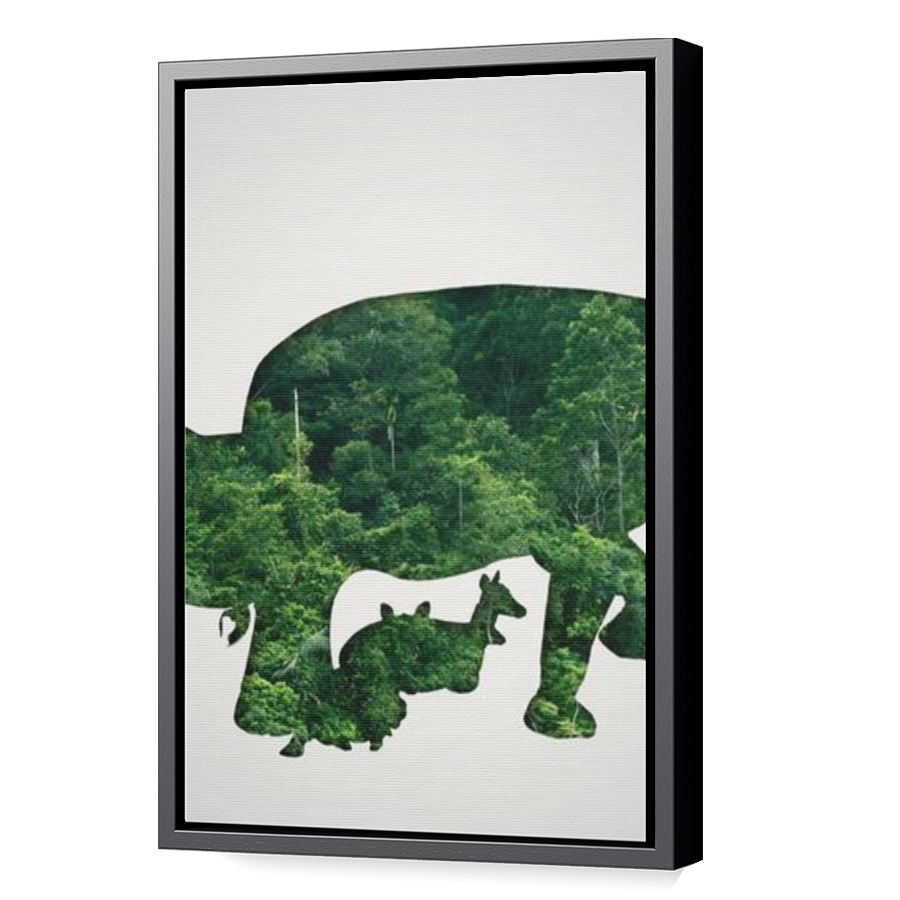 Thumbnail for Canvas - Black Floating Frame