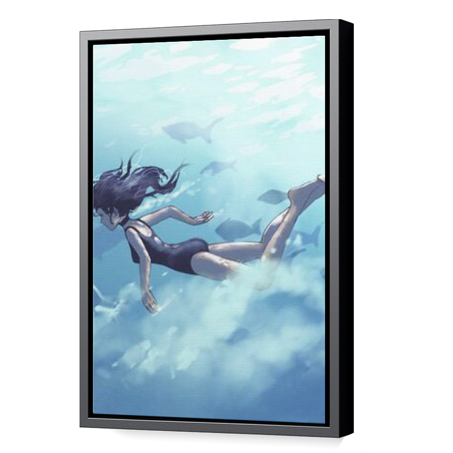 Thumbnail for Canvas - Black Floating Frame
