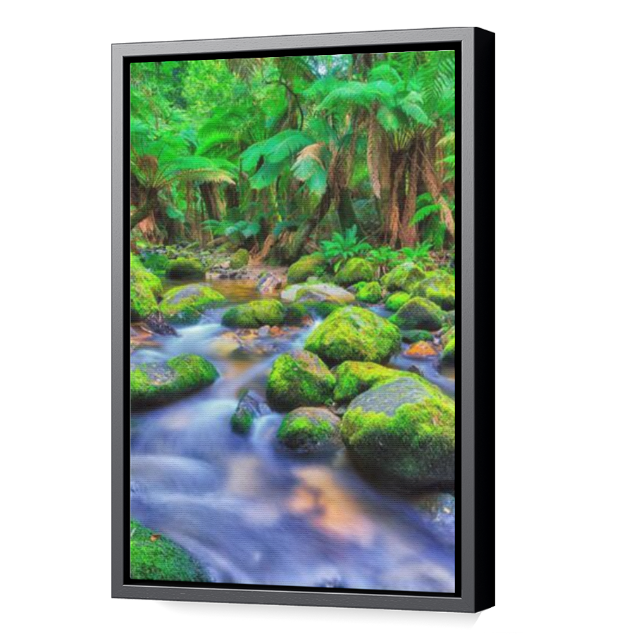 Thumbnail for Canvas - Black Floating Frame