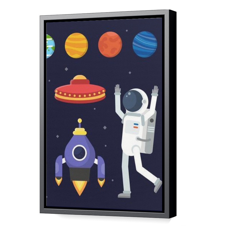 Thumbnail for Canvas - Black Floating Frame