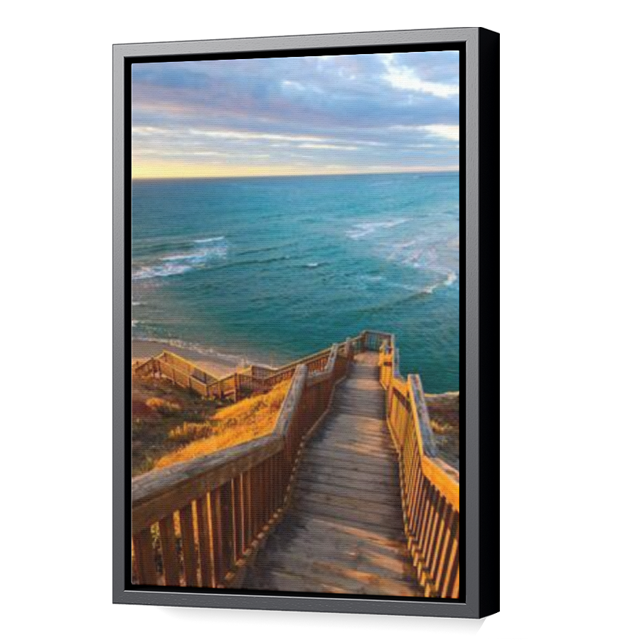 Thumbnail for Canvas - Black Floating Frame