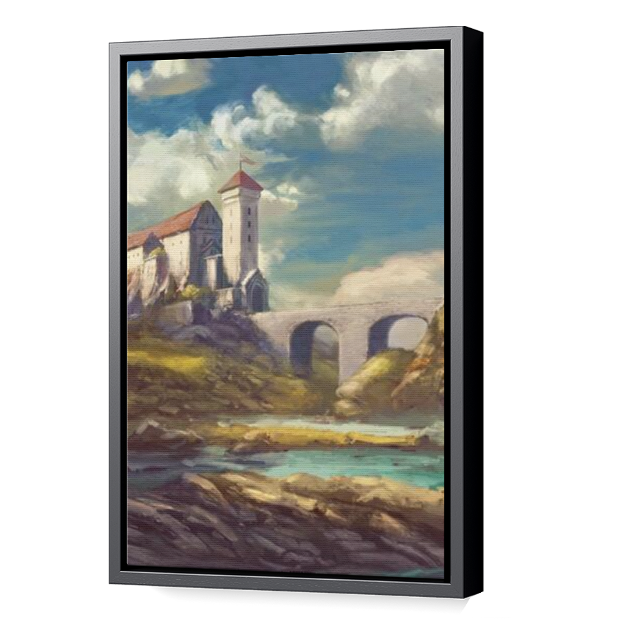 Thumbnail for Canvas - Black Floating Frame