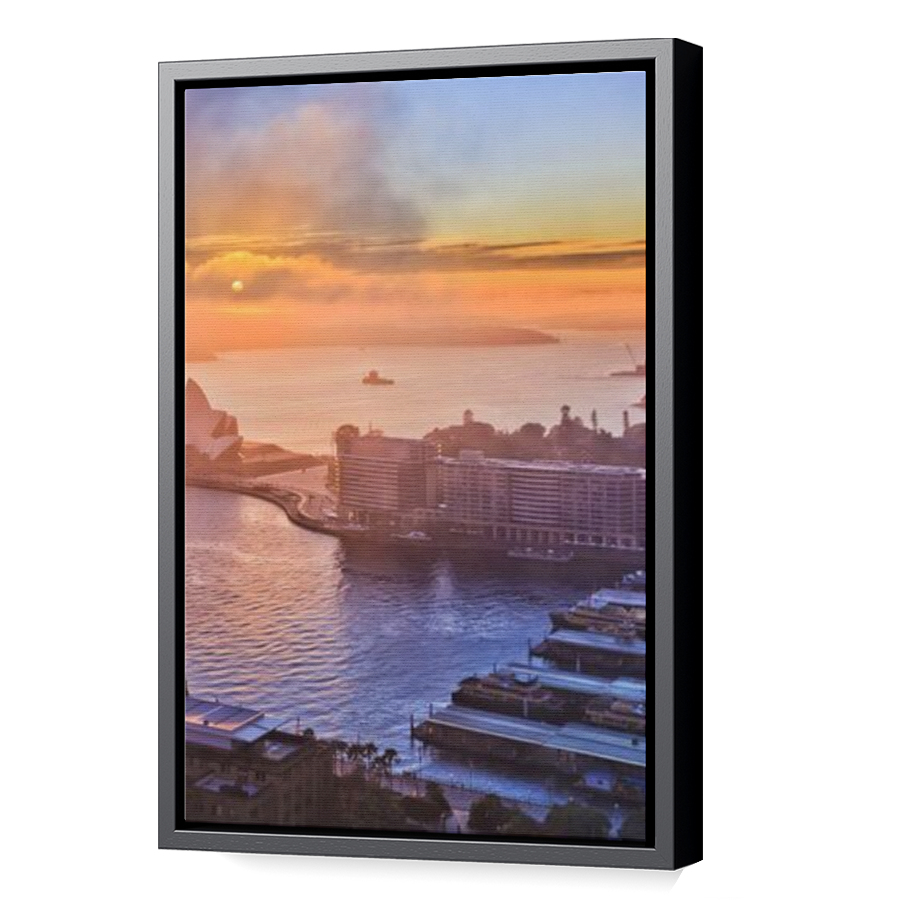 Thumbnail for Canvas - Black Floating Frame