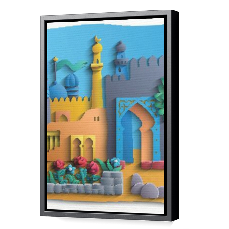 Thumbnail for Canvas - Black Floating Frame