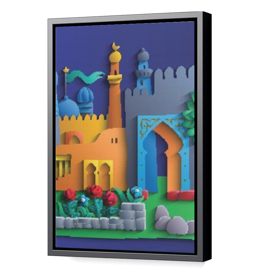 Thumbnail for Canvas - Black Floating Frame
