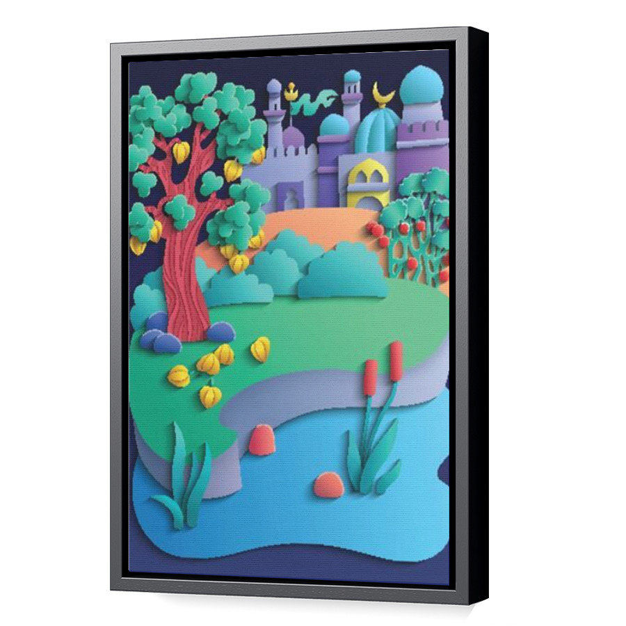 Thumbnail for Canvas - Black Floating Frame