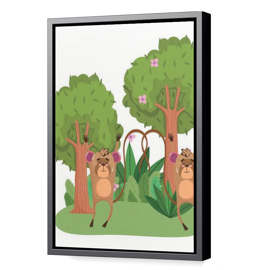 Thumbnail for Canvas - Black Floating Frame
