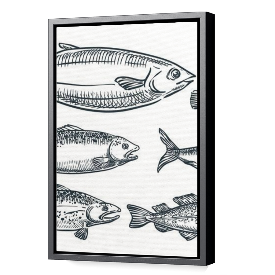 Thumbnail for Canvas - Black Floating Frame