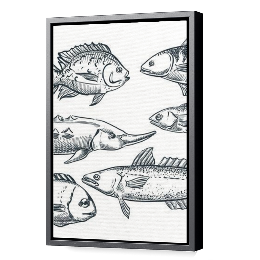 Thumbnail for Canvas - Black Floating Frame