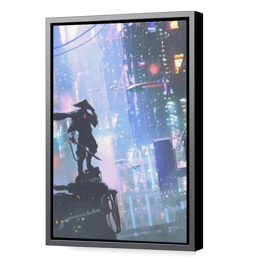 Thumbnail for Canvas - Black Floating Frame