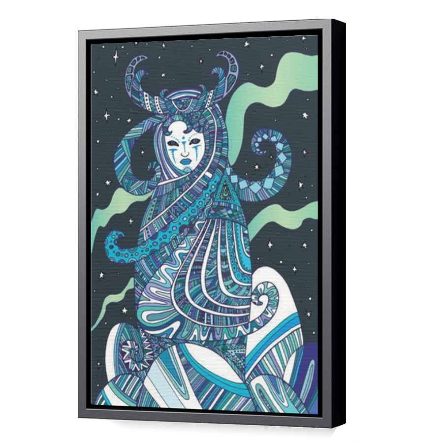 Thumbnail for Canvas - Black Floating Frame
